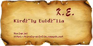 Király Eulália névjegykártya